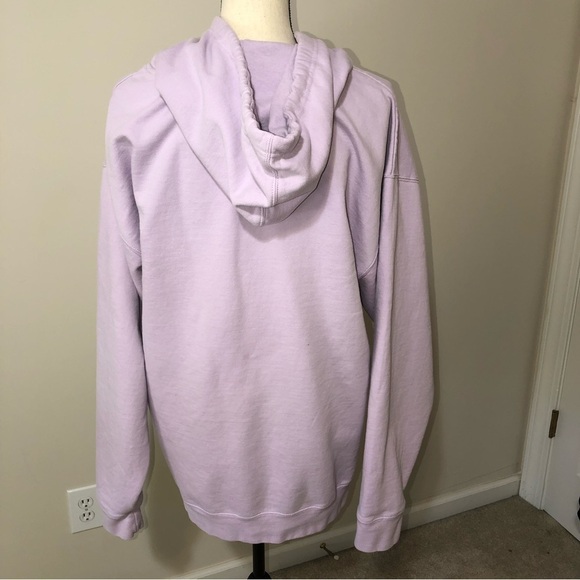 Spread Love Oversized Unisex Midweight Pullover Hoodie Light Purple size XL - Picture 3 of 10